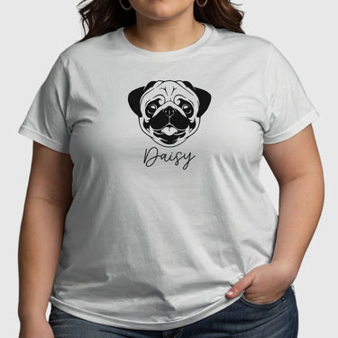 Bespoke Pug Tee - Dog Lover's Gift - Customisable - Pug Parent Essential - DENMARY